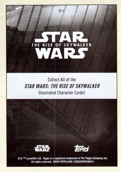 2019 Topps Star Wars: The Rise of Skywalker - Illustrated Characters #IC-1 Rey Back