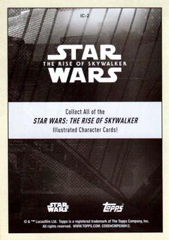 2019 Topps Star Wars: The Rise of Skywalker - Illustrated Characters #IC-2 Kylo Ren Back
