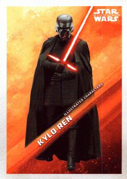 2019 Topps Star Wars: The Rise of Skywalker - Illustrated Characters #IC-2 Kylo Ren Front