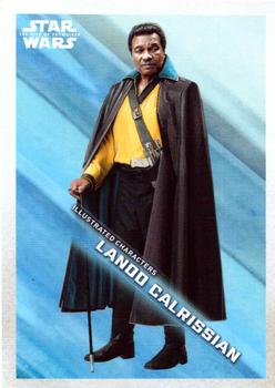 2019 Topps Star Wars: The Rise of Skywalker - Illustrated Characters #IC-5 Lando Calrissian Front