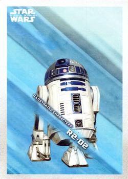 2019 Topps Star Wars: The Rise of Skywalker - Illustrated Characters #IC-7 R2-D2 Front