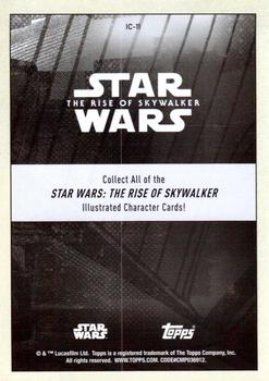 2019 Topps Star Wars: The Rise of Skywalker - Illustrated Characters #IC-11 Zorii Bliss Back