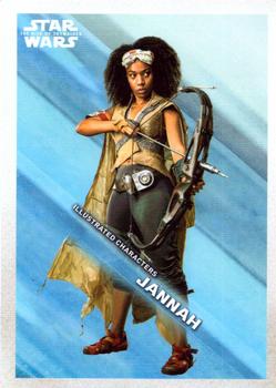 2019 Topps Star Wars: The Rise of Skywalker - Illustrated Characters #IC-12 Jannah Front