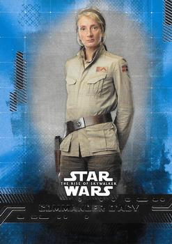 2019 Topps Star Wars: The Rise of Skywalker - Blue #15 Commander D'Acy Front