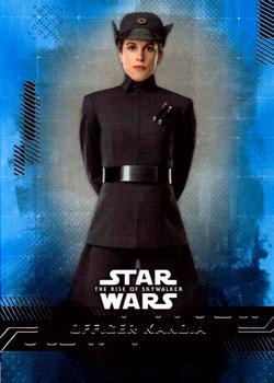 2019 Topps Star Wars: The Rise of Skywalker - Blue #38 Officer Kandia Front