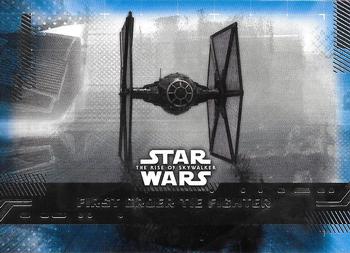 2019 Topps Star Wars: The Rise of Skywalker - Blue #50 First Order TIE Fighter Front