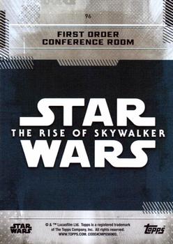2019 Topps Star Wars: The Rise of Skywalker - Blue #96 First Order Conference Room Back