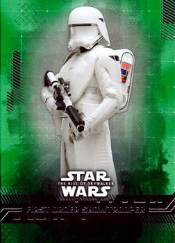 2019 Topps Star Wars: The Rise of Skywalker - Green #34 First Order Snowtrooper Front