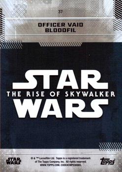 2019 Topps Star Wars: The Rise of Skywalker - Green #37 Officer Vaid Bloodfil Back