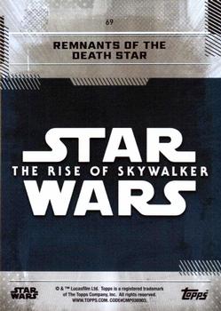 2019 Topps Star Wars: The Rise of Skywalker - Green #69 Remnants of the Death Star Back