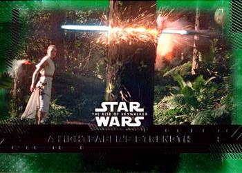2019 Topps Star Wars: The Rise of Skywalker - Green #73 A Lightsaber's Strength Front
