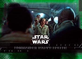 2019 Topps Star Wars: The Rise of Skywalker - Green #80 Commander D'Acy's Speech Front