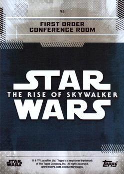 2019 Topps Star Wars: The Rise of Skywalker - Green #96 First Order Conference Room Back