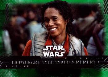 2019 Topps Star Wars: The Rise of Skywalker - Green #99 Lieutenant Tyce Takes A Moment Front