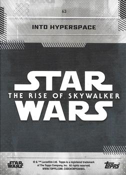 2019 Topps Star Wars: The Rise of Skywalker - Purple #63 Into Hyperspace Back