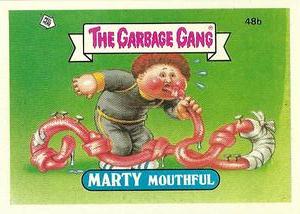 1989 Regina The Garbage Gang Series 2 #48b Marty Mouthful Front