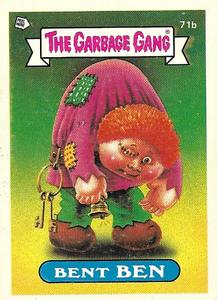 1989 Regina The Garbage Gang Series 2 #71b Bent Ben Front