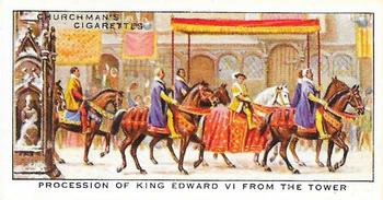 1937 Churchman's The King’s Coronation #5 Procession of King Edward VI from the Tower Front