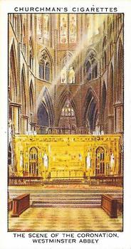 1937 Churchman's The King’s Coronation #11 The Scene of the Coronation, Westminster Abbey Front