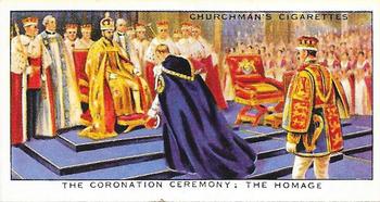 1937 Churchman's The King’s Coronation #19 The Coronation Ceremony: The Homage Front