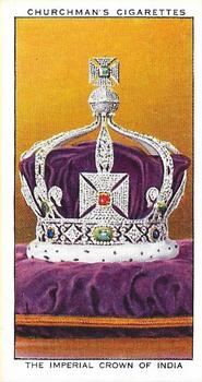 1937 Churchman's The King’s Coronation #39 The Imperial Crown of India Front