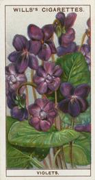 1933 Wills's Garden Flowers #48 Violets Front