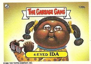 1990 Regina The Garbage Gang Series 4 #139b 4-Eyed Ida Front