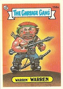 1990 Regina The Garbage Gang Series 4 #156a Warrin' Warren Front