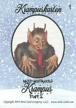 2019 Attic Cards Inked Nightmares Krampus Part 2 #1 Krampus Back