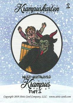 2019 Attic Cards Inked Nightmares Krampus Part 2 #2 Krampus Back