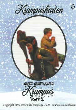 2019 Attic Cards Inked Nightmares Krampus Part 2 #3 Krampus Back