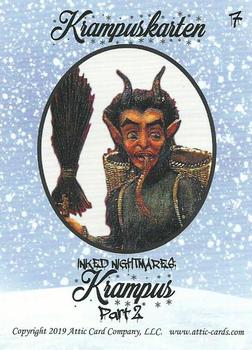 2019 Attic Cards Inked Nightmares Krampus Part 2 #7 Krampus Back