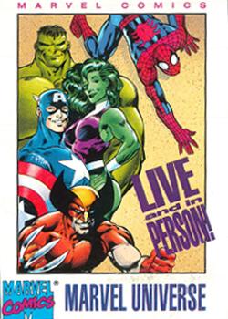 1992 Marvel Comics Live and in Person #NNO Marvel Universe Front