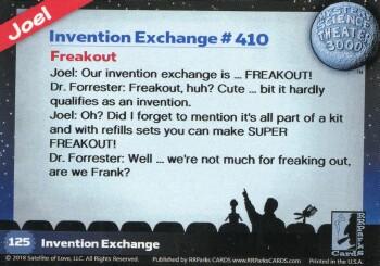 2018 RRParks Mystery Science Theater 3000 Series Two #125 Freakout Back