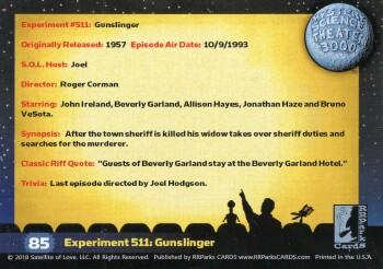 2018 RRParks Mystery Science Theater 3000 Series Two - Experiments #85 Experiment 511: Gunslinger Back