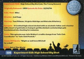 2018 RRParks Mystery Science Theater 3000 Series Two - Experiments #116 Experiment 618: High School Big Shot Back