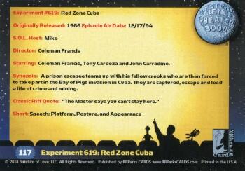 2018 RRParks Mystery Science Theater 3000 Series Two - Experiments #117 Experiment 619: Red Zone Cuba Back