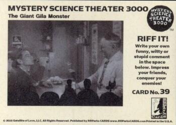 2018 RRParks Mystery Science Theater 3000 Series Two - Riff It! #39 [pat pat pat pat] UUuurrrp! Back