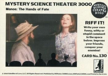 2018 RRParks Mystery Science Theater 3000 Series Two - Riff It! #130 He's the guy who used to work at a Kinney's Back