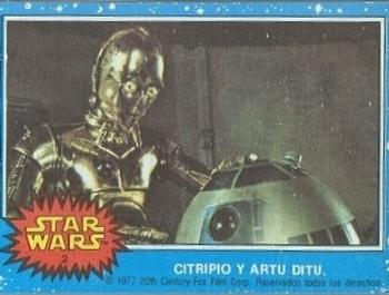 1977 Topps Star Wars (Mexico) #2 Citripio y Artu Ditu Front