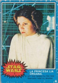 1977 Topps Star Wars (Mexico) #5 La Princesa Lia Organa Front