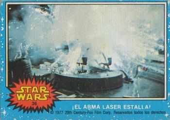 1977 Topps Star Wars (Mexico) #36 El arma láser estalla Front