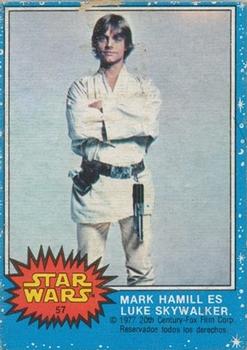 1977 Topps Star Wars (Mexico) #57 Mark Hamill es Luke Skywalker Front