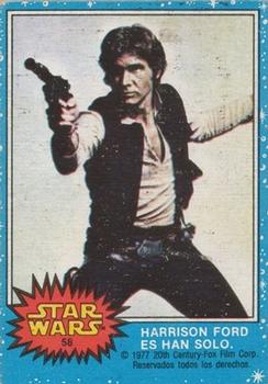 1977 Topps Star Wars (Mexico) #58 Harrison Ford es Han Solo Front