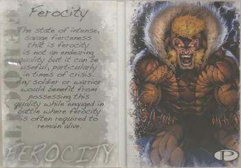 2012 Upper Deck Marvel Premier - Emotion Booklets Original Art #E-9 Ferocity / Sabertooth Front