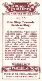 1923 Player's Struggle for Existence #10 One Step Towards Seed-Setting Back