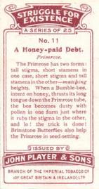 1923 Player's Struggle for Existence #11 A Honey-Paid Debt Back