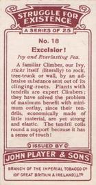 1923 Player's Struggle for Existence #18 Excelsior! Back