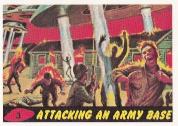 1984 Renata Galasso Mars Attacks Reprint #3 Attacking an Army Base Front