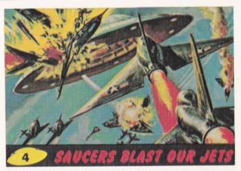 1984 Renata Galasso Mars Attacks Reprint #4 Saucers Blast Our Jets Front